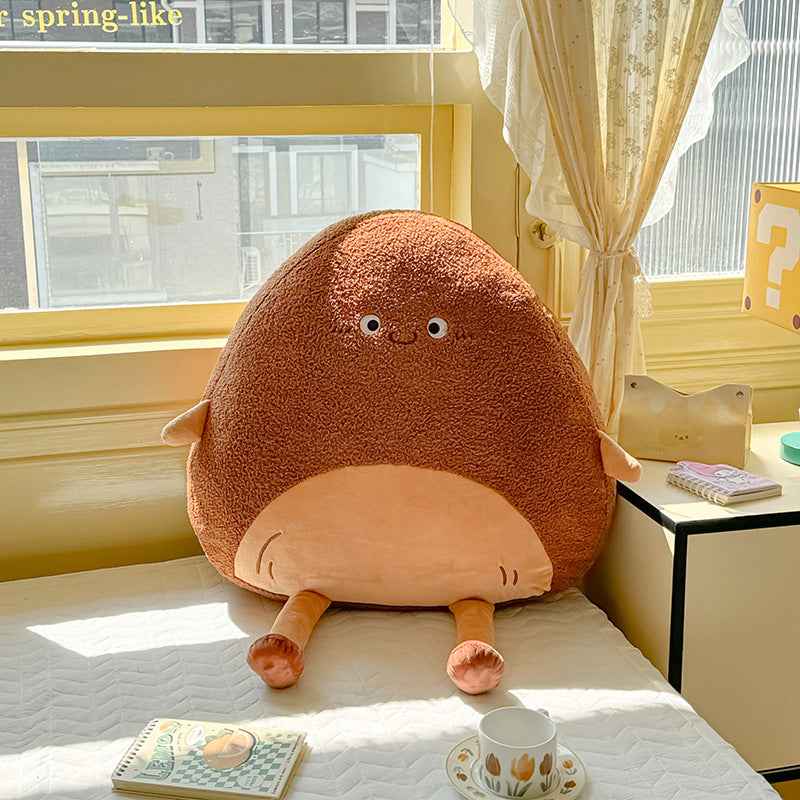 Simple And Cute Cartoon Rice And Vegetable Roll Pillow