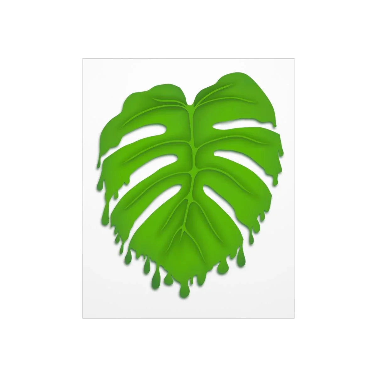 Melting Monstera Botanical Print – Unframed Wall Art