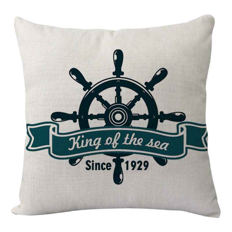 New Lighthouse Anchor Digital Printing Linen Pillowcase