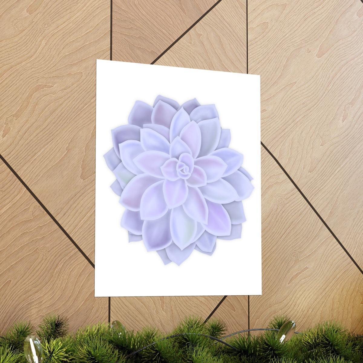 Graptopetalum Murasaki Succulent Botanical Print – Unframed Wall Art