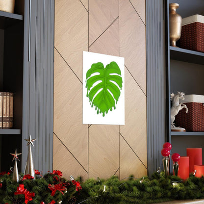 Melting Monstera Botanical Print – Unframed Wall Art