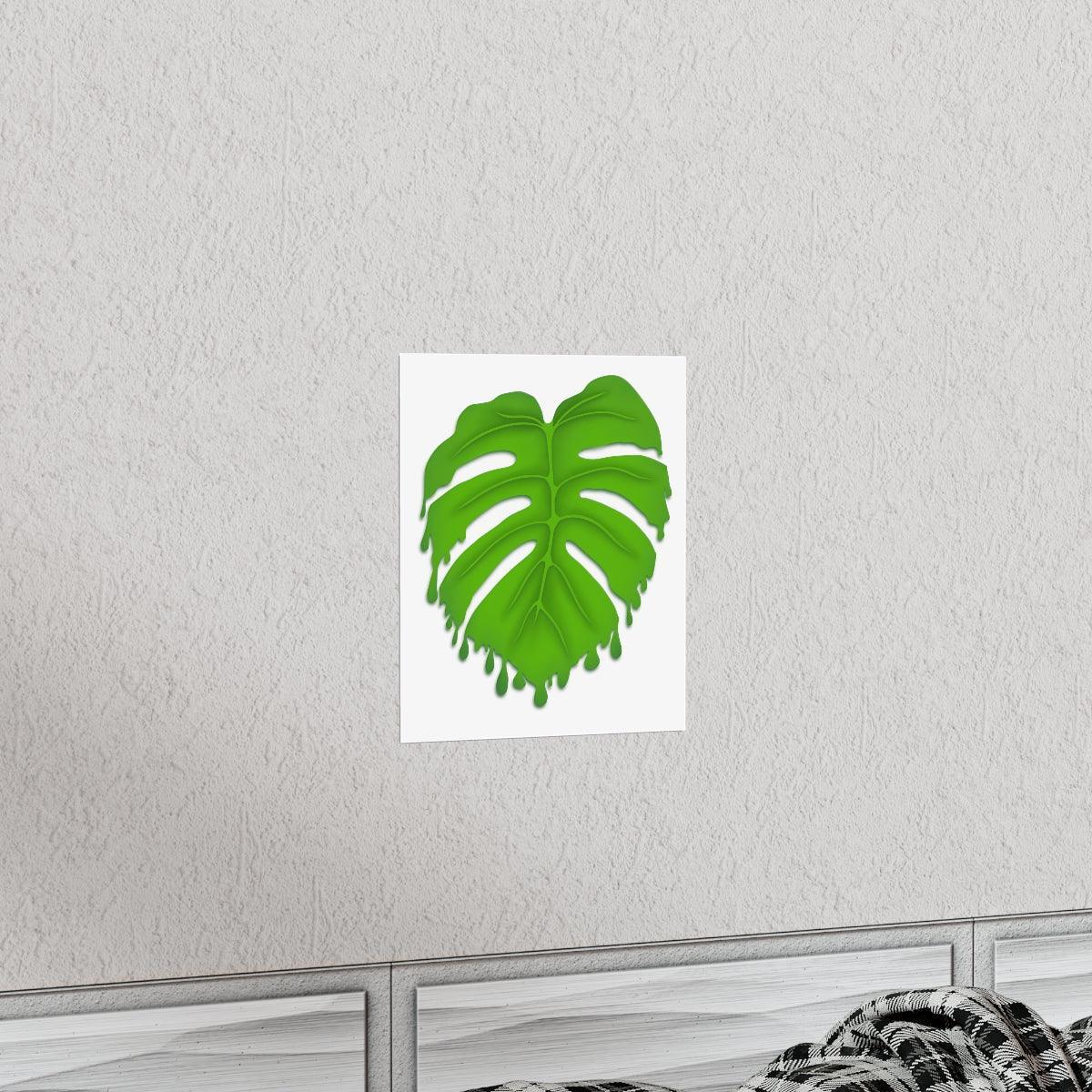 Melting Monstera Botanical Print – Unframed Wall Art