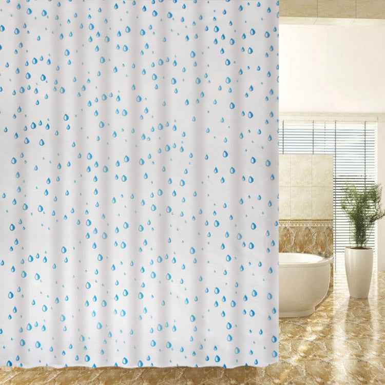 Simple Bathroom Waterproof Partition Shower Curtain