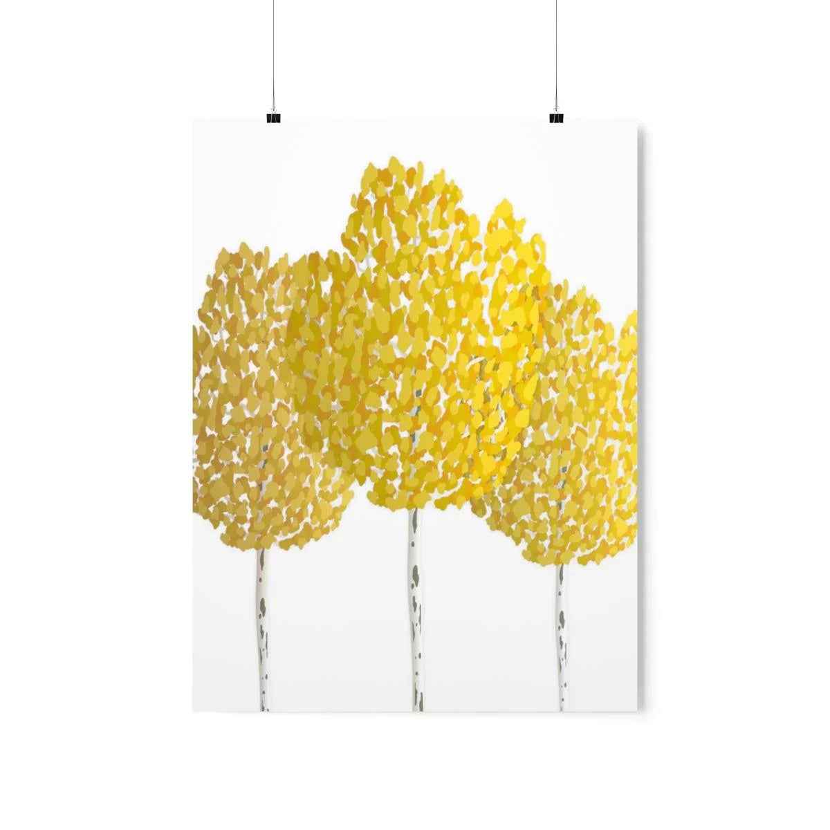 Fall Aspen Print – Unframed Wall Art