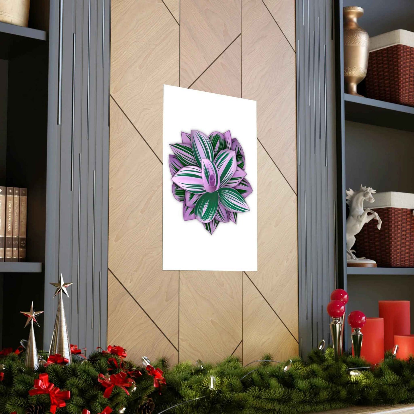 Tradescantia Nanouk Botanical Print – Unframed Wall Art