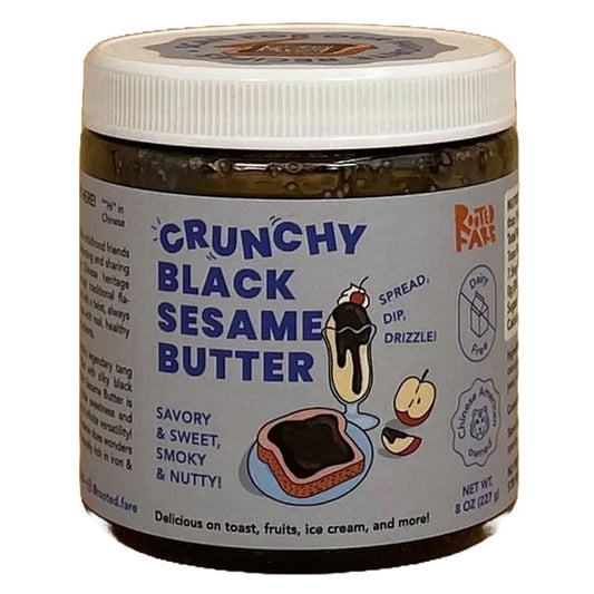 Rooted Fare - 'Crunchy' Black Sesame Butter (8OZ)