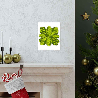 Calathea Yellow Fusion Botanical Print – Unframed Wall Art