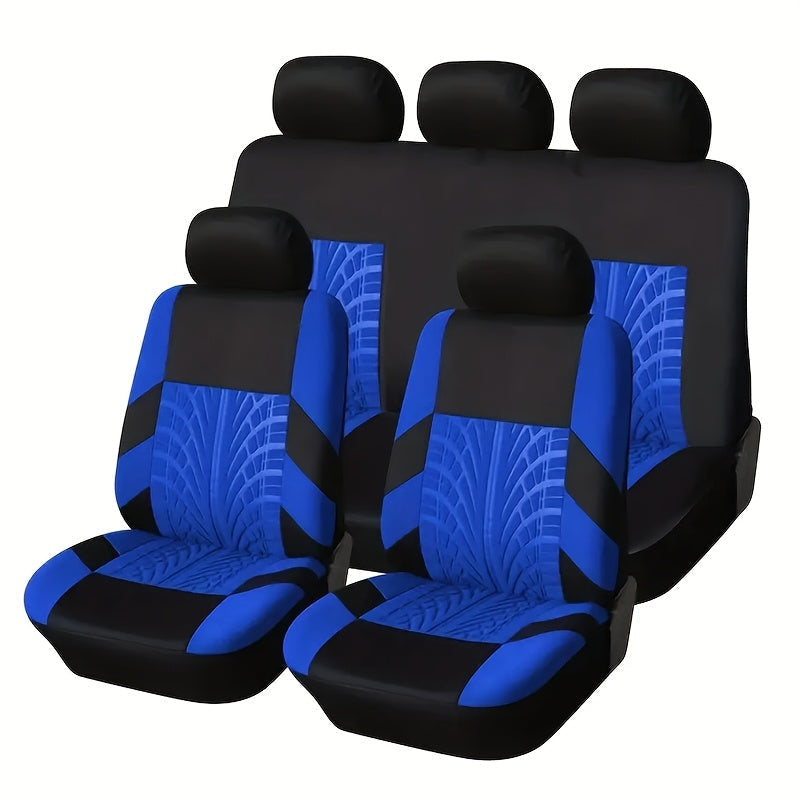 Tire Track Seat Covers Breathable Universal Set of 5