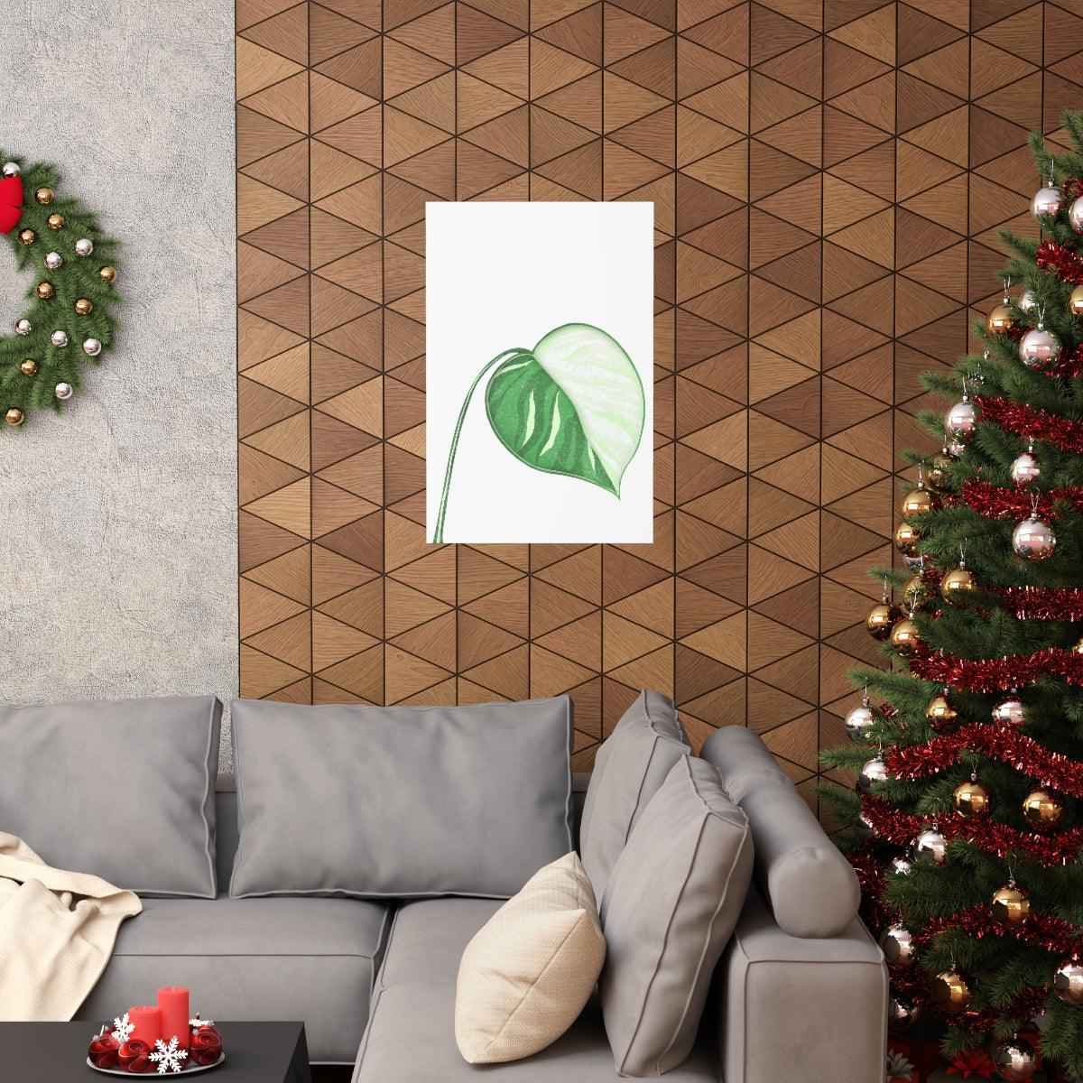 Monstera Albo Botanical Print – Unframed Wall Art