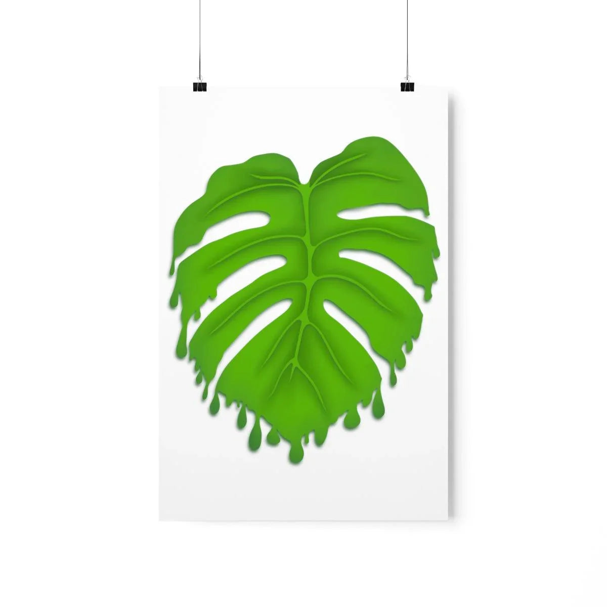 Melting Monstera Botanical Print – Unframed Wall Art