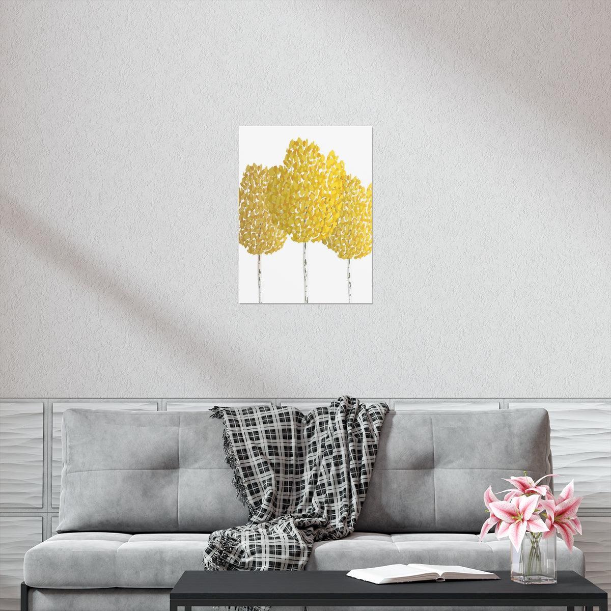 Fall Aspen Print – Unframed Wall Art