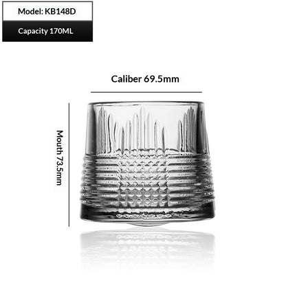 Creative Engraved Wine Glass Classical Cup Thickened Drinkware