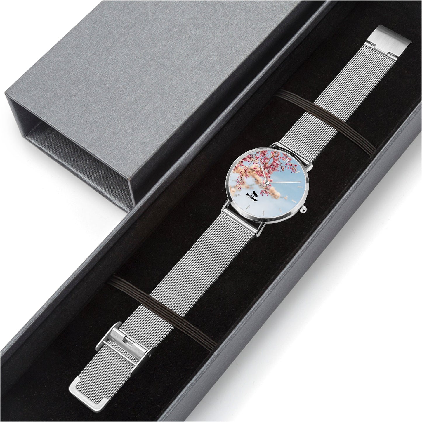 170. Fashion Ultra-thin Stainless Steel Quartz Watch (With Indicators)