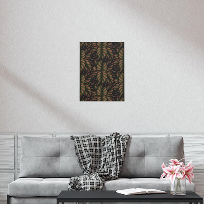 Calathea Pinstripe Botanical Print – Unframed Wall Art