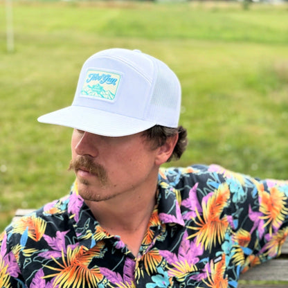 Turquoise Peaks Snapback Hat
