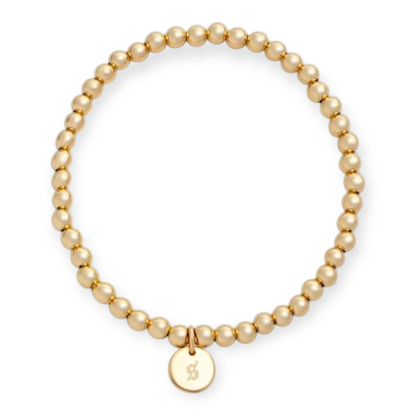 old english initial juno bracelet (4mm)