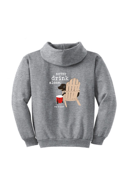 Hoodie: Never Drink Alone