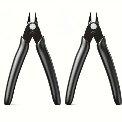 1/2 Piece Carbon Steel Wire Cutter, Black, Non Foldable, Suitable for Craft Wire Cutters, A Must-have Item for Families