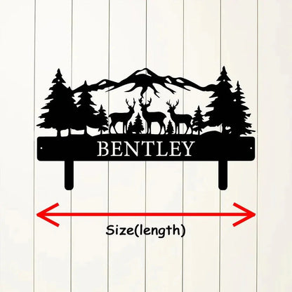 Custom Personalized Hunting Scene Display,Rustic Archery Wall Decor,Personalized Hunting Bow Rack, Archery Wall Decor
