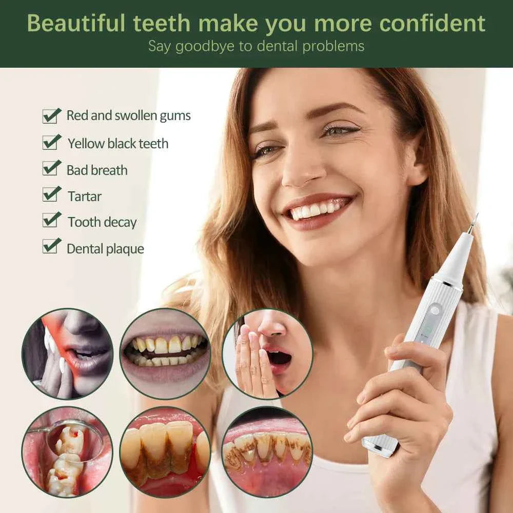 Visual Dental Scaler For Teeth Tartar Remover Electric Teeth Cleaner Tooth Calculus Plaque Remover Ultrasonic Stone Removal