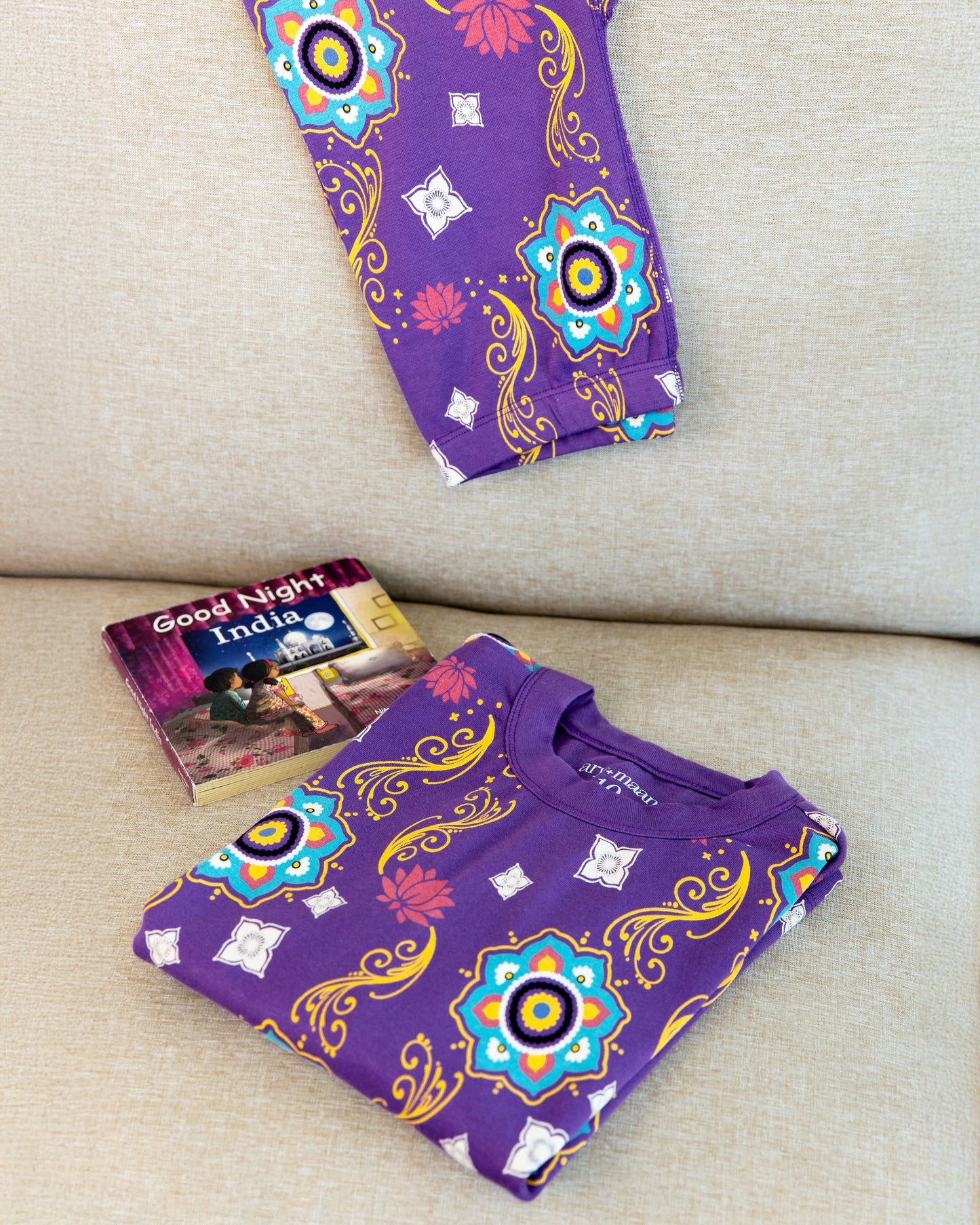 Toddler Set – Purple Rangoli