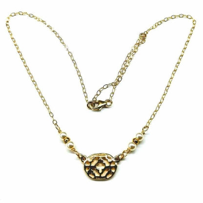 As Seen on Molly Ringwald Gold Filled Pearl Choker Necklace