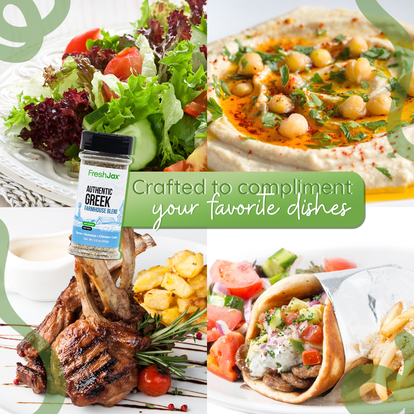 Authentic Greek Seasoning | Low Sodium, GLP-1 Friendly Mediterranean Herb Mix