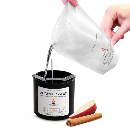 Autumn Harvest - Candle Making Kit + Jar