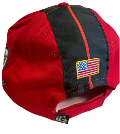 Shelby Cobra Official Red with Black Stripes Hat