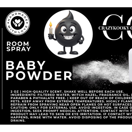 BABY POWDER - Room Spray, 2oz