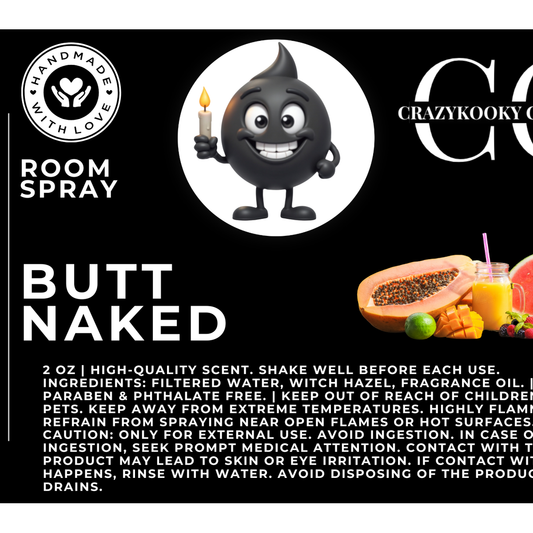 BUTT NAKED - Room Spray, 2oz