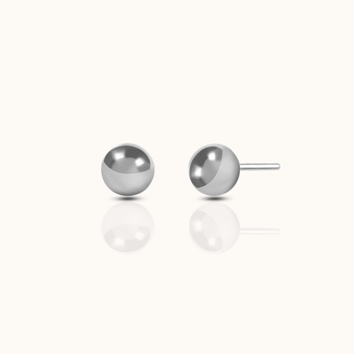 Ball Threadless Labret Flat Back Earring