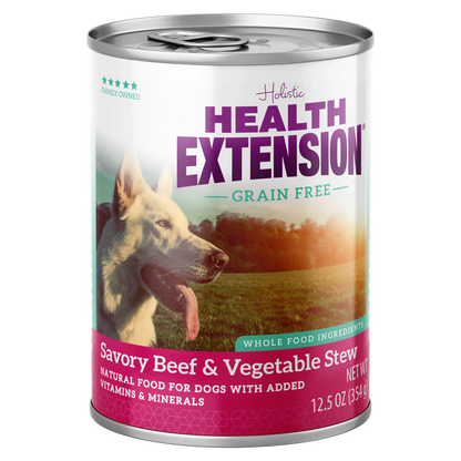 Health Extension Beef Stew Grain Free Dog Food Can (12.5oz)