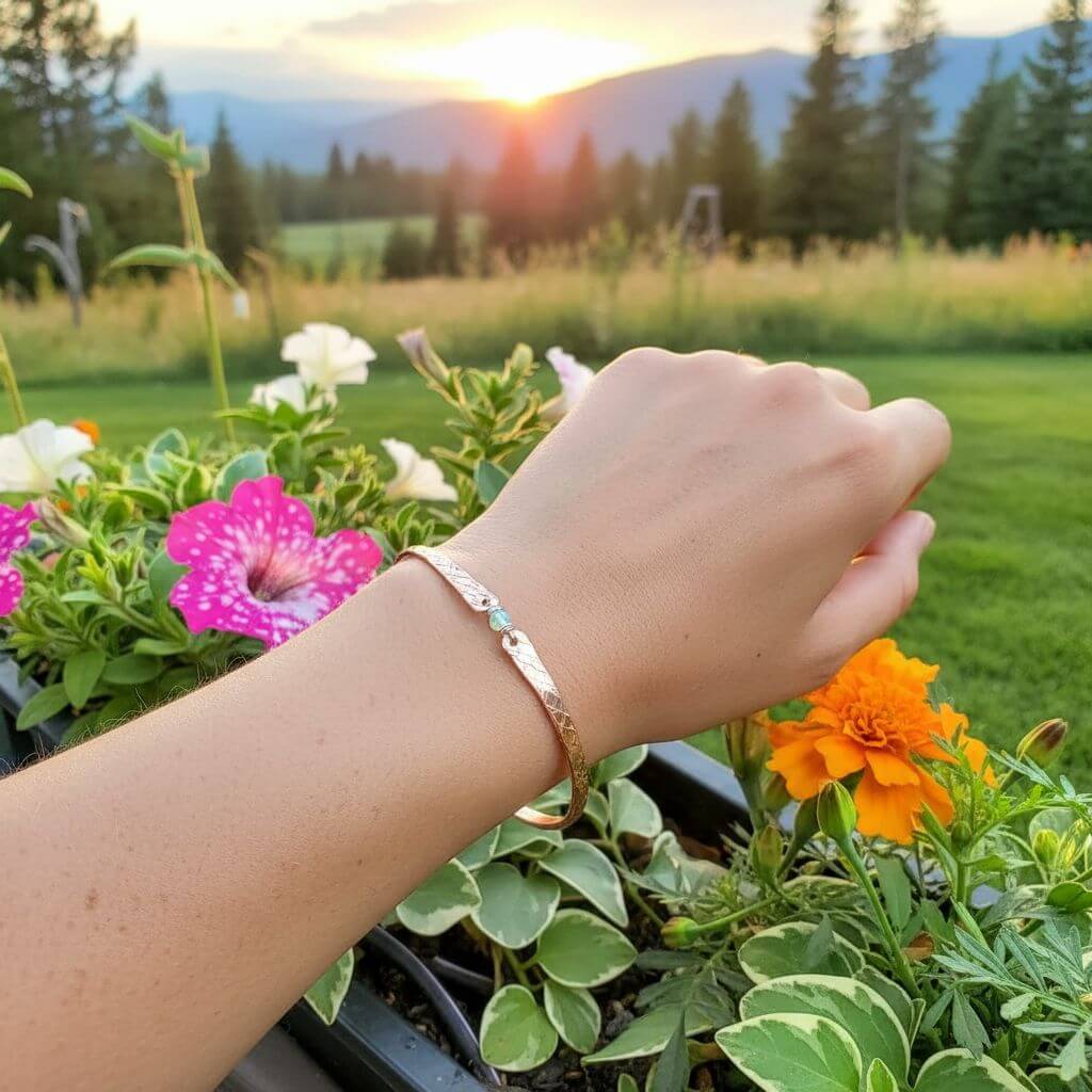 Copper Brides Bangle with Ethiopian Opal