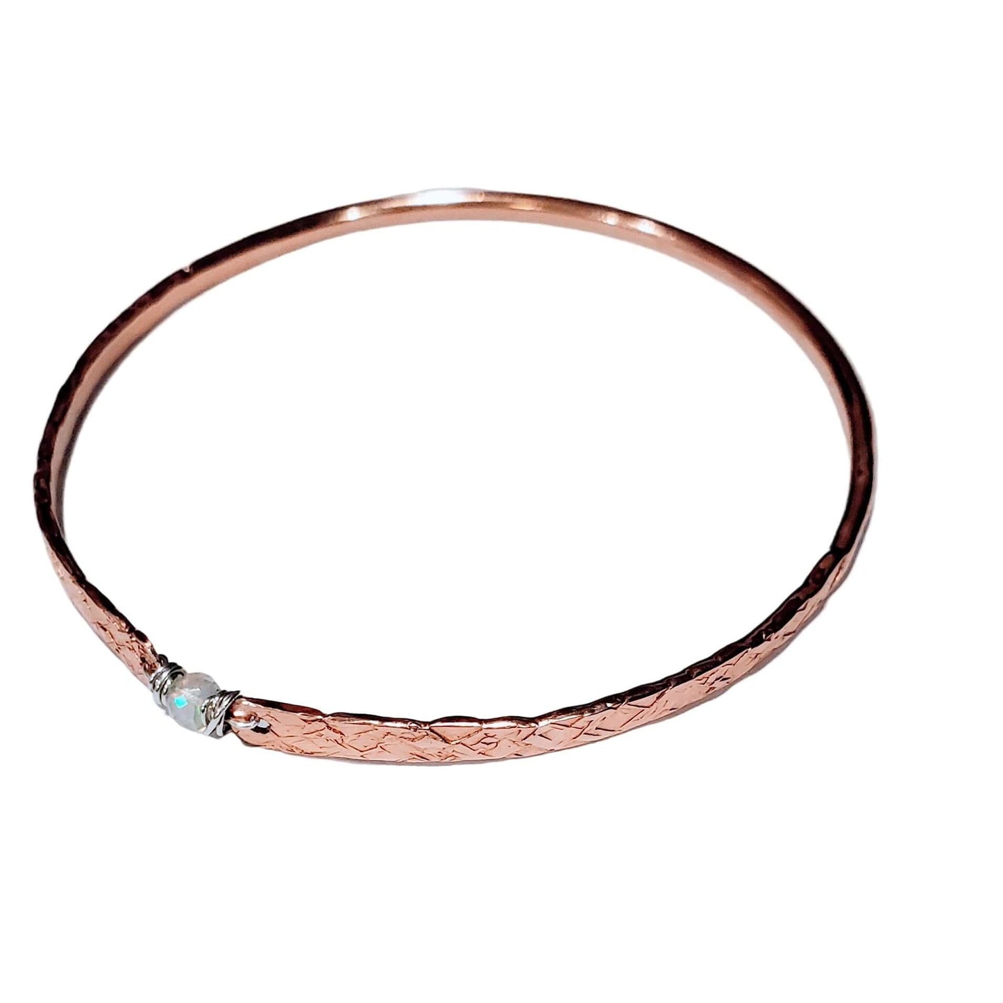 Copper Brides Bangle with Ethiopian Opal