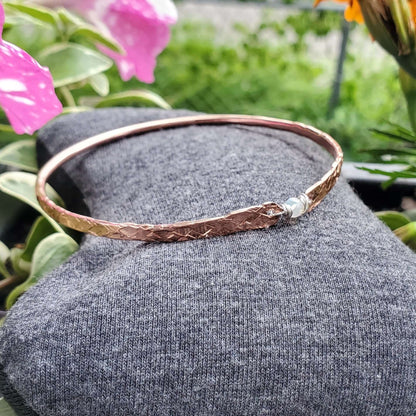 Copper Brides Bangle with Ethiopian Opal