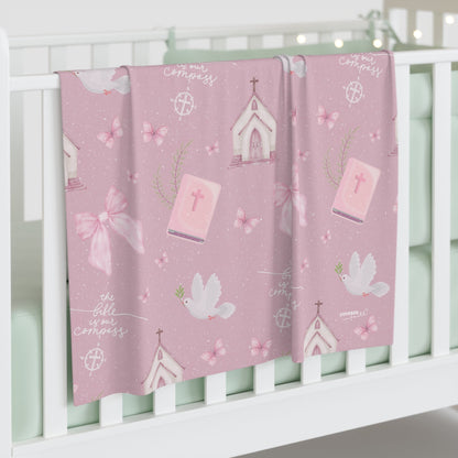 Bible Is Our Compass Swaddle Blanket