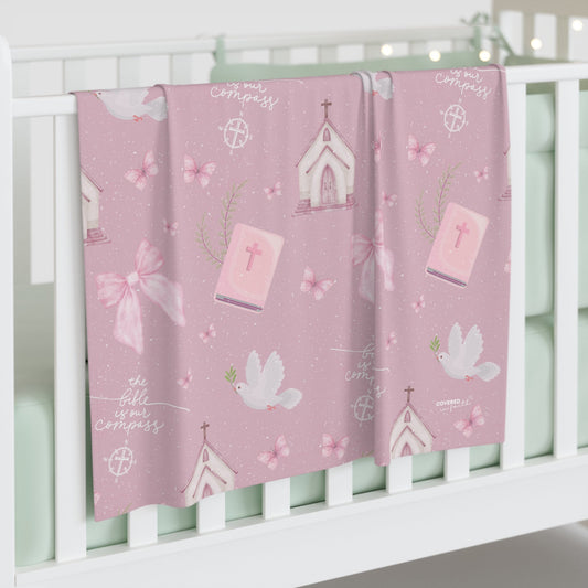 Bible Is Our Compass Swaddle Blanket