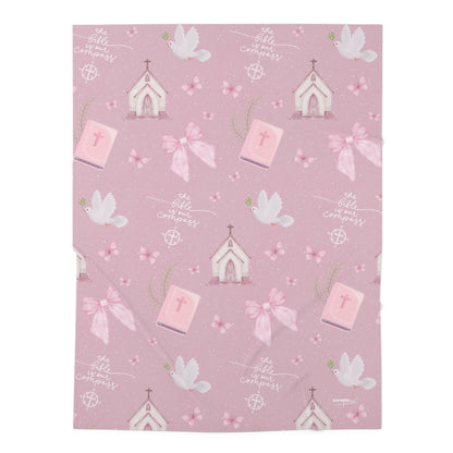 Bible Is Our Compass Swaddle Blanket
