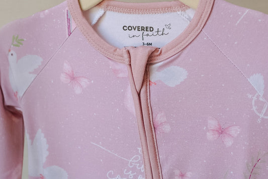Bible is Our Compass Bamboo Footed Onesie Pajama