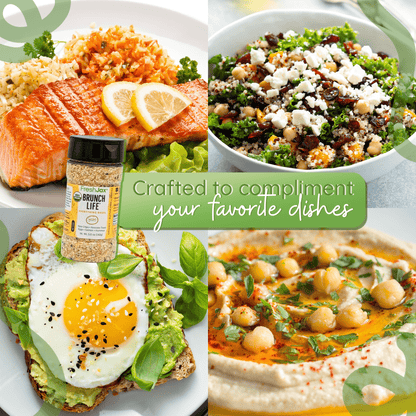 Brunch Life® Organic Everything Bagel Seasoning – Low Sodium Savory Blend – A Flavorful Start to Every Morning