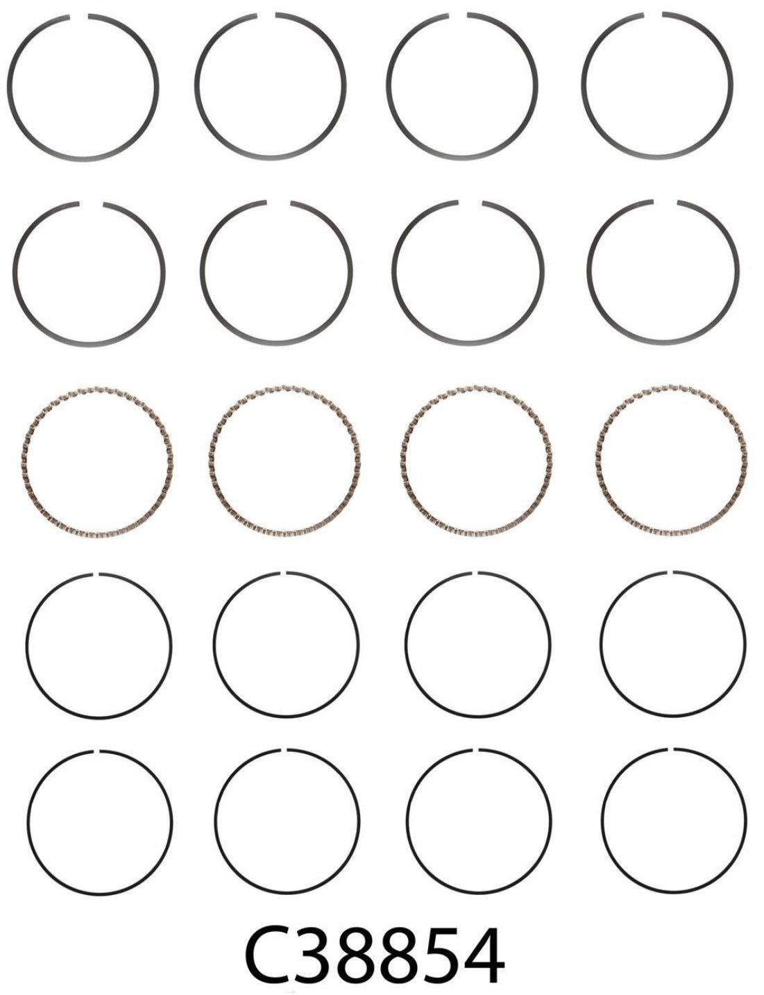 Piston Ring Set - Jeep 150/2.5L - 1983-1995