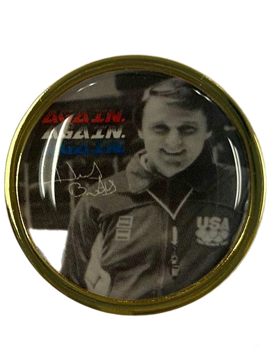 Herb Brooks Again Again Again Miracle on Ice 1980 Official Collectors Pin