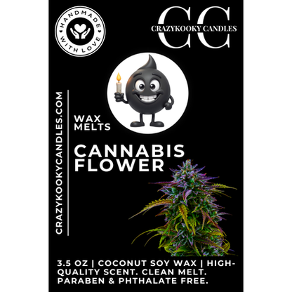 CANNABIS FLOWER - Wax Melts, Scented Coconut Soy, 3.5oz
