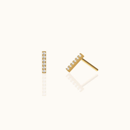 CZ Bar Studs