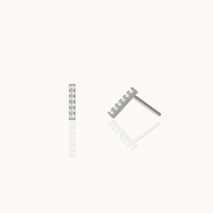 CZ Bar Studs