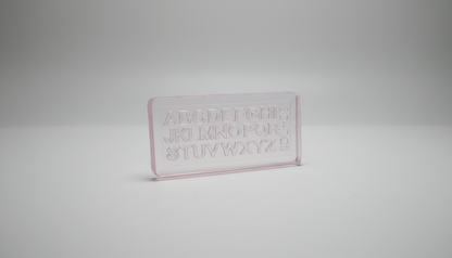 Capitalized Alphabet Mini Mold