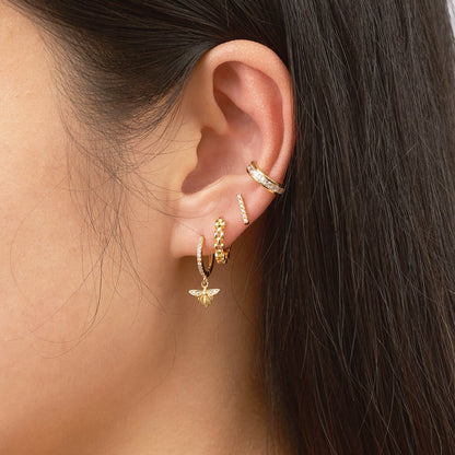 Watch Chain Hoop Earrings
