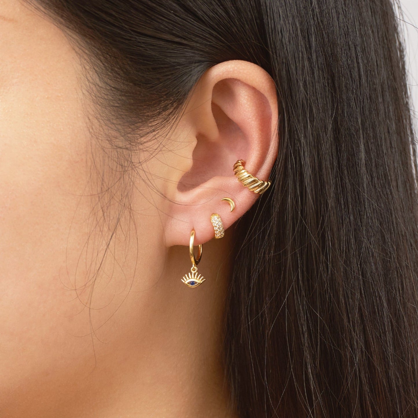 Single Croissant Ear Cuff