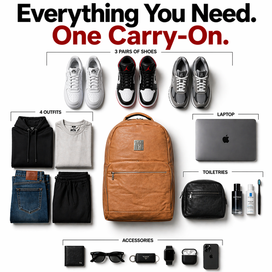 Brown Leather Commuter Bag